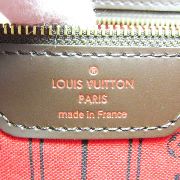 LOUIS VUITTON Brown Damier Neverfull MM Tote Bag - Picture 11 of 12